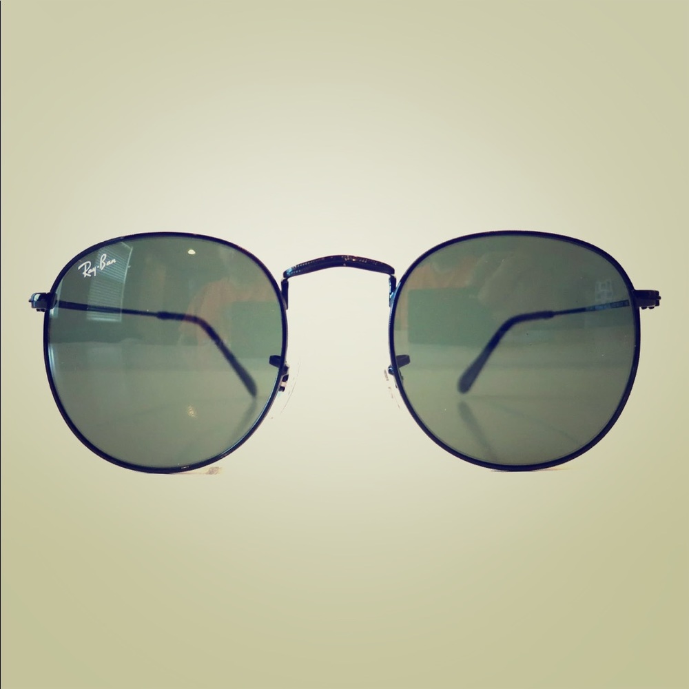 Ray Ban 3447 Round Metal 002 Black Frame
